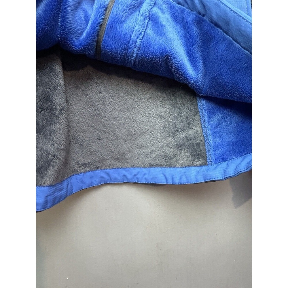 Free Country Softshell Jacket Womens Medium Blue Grey Hooded Fleece Lined Active - Picture 8 of 10